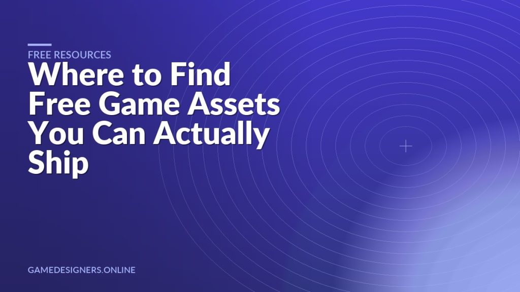 Cover graphic for a guide to free game asset sources