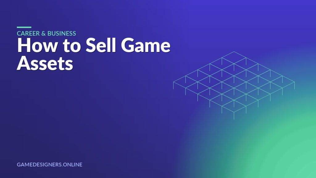 Cover graphic for a guide to selling game assets