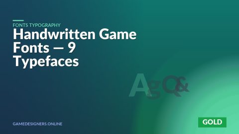 Handwritten Game Fonts — 9 Typefaces