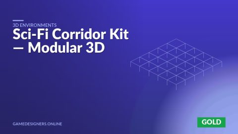 Sci-Fi Corridor Kit — Modular 3D