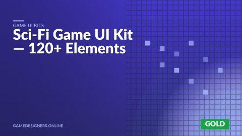 Cover image for a sci-fi game user interface kit