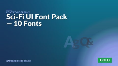 Sci-Fi UI Font Pack — 10 Fonts